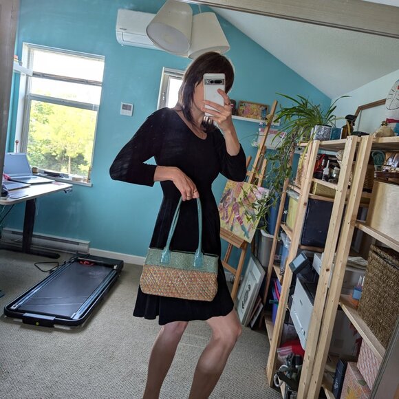 Stunning Spring multi-colours shoulder leather bag - Picture 9 of 12